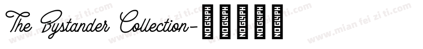 The Bystander Collection字体转换